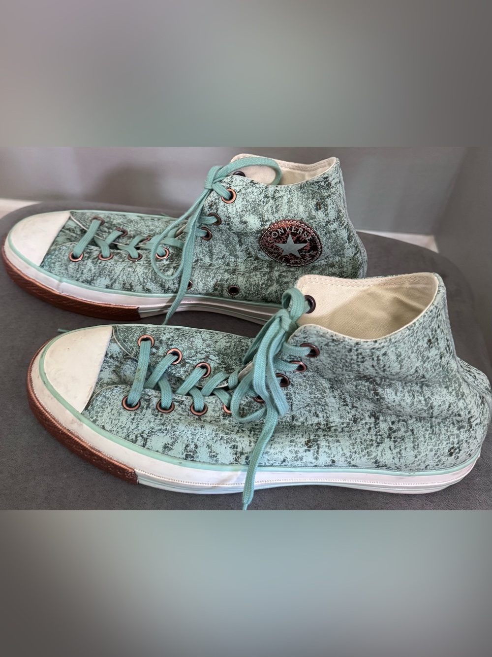 Converse Chuck Taylor All- Stars Men’s High-Top Sneakers in Mint Green